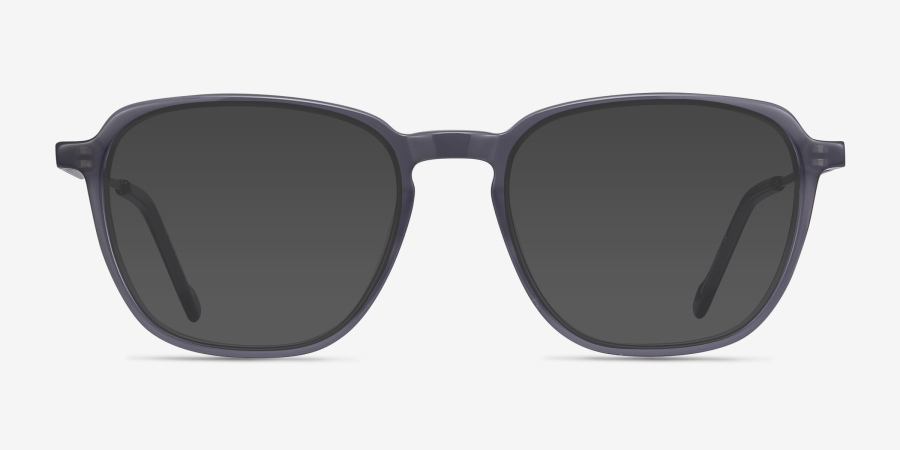 The Fan Square Gray Full Rim Eyeglasses | Eyebuydirect