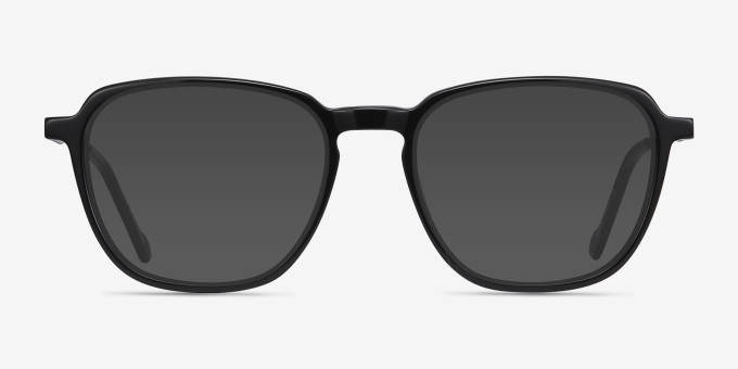 The Fan Black Acetate, MetalEyeglass Frames from EyeBuyDirect, with Tinted Lenses
