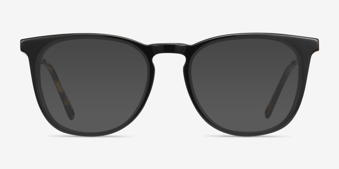 Vinyl Black Acetate, MetalEyeglass Frames from EyeBuyDirect, with Tinted Lenses