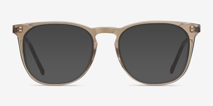 Vinyl Clear Brown Acetate, MetalEyeglass Frames from EyeBuyDirect, with Tinted Lenses