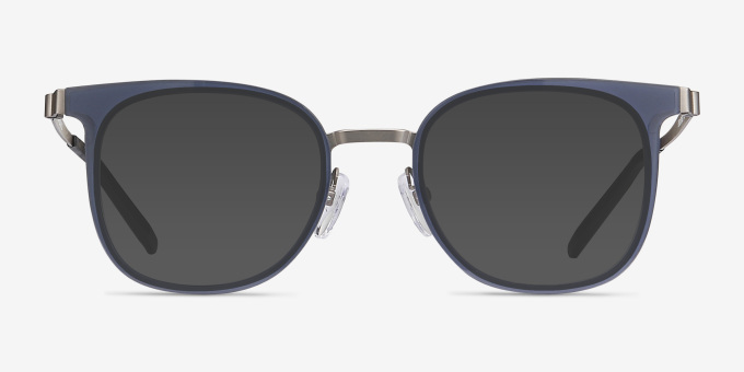 Rotem Navy Acetate, MetalEyeglass Frames from EyeBuyDirect, with Tinted Lenses