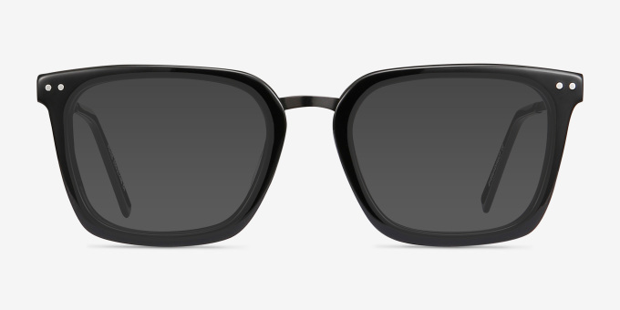 Poise Black Acetate, MetalEyeglass Frames from EyeBuyDirect, with Tinted Lenses