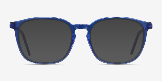 Esquire Blue Acetate, MetalEyeglass Frames from EyeBuyDirect, with Tinted Lenses