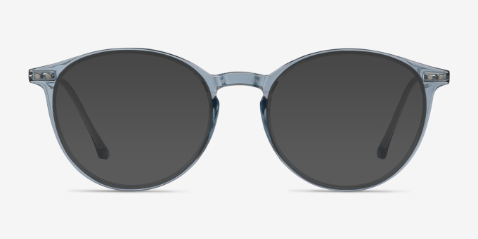 Amity Blue Plastic, MetalEyeglass Frames from EyeBuyDirect, with Tinted Lenses