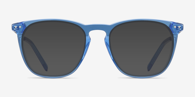 Distance Blue Acetate, MetalEyeglass Frames from EyeBuyDirect, with Tinted Lenses