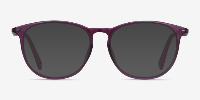 Today Purple Plastic, MetalEyeglass Frames from EyeBuyDirect, with Tinted Lenses
