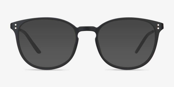 Spoken Black Plastic, MetalEyeglass Frames from EyeBuyDirect, with Tinted Lenses