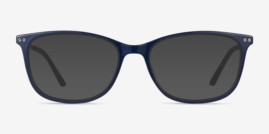 Clarity Rectangle Blue Glasses for Women | Eyebuydirect