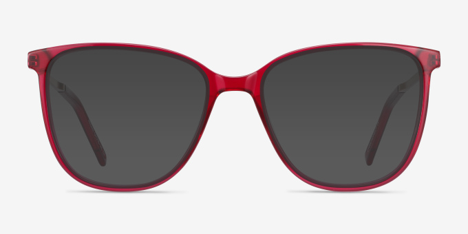 Aroma Raspberry Acetate, MetalEyeglass Frames from EyeBuyDirect, with Tinted Lenses