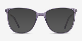 Aroma Violet Acetate-metal Montures de lunettes de vue d'EyeBuyDirect, with Tinted Lenses