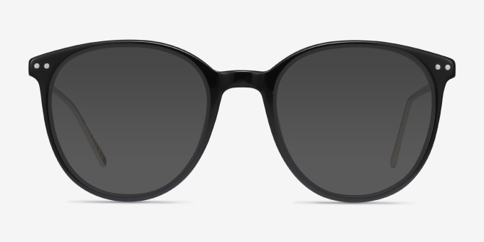 Oriana Black Acetate, MetalEyeglass Frames from EyeBuyDirect, with Tinted Lenses