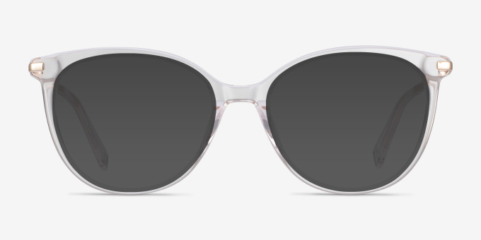 Attitude Clear Acetate, MetalEyeglass Frames from EyeBuyDirect, with Tinted Lenses