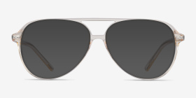 Viento Clear Yellow Acétate Montures de lunettes de vue d'EyeBuyDirect, with Tinted Lenses