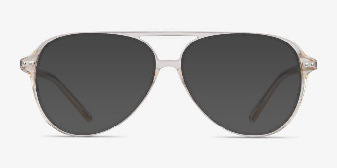 Viento Clear Yellow AcetateEyeglass Frames from EyeBuyDirect, with Tinted Lenses