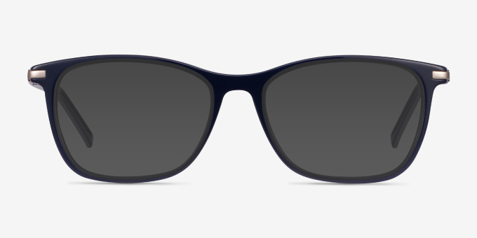 Field Navy Acetate, MetalEyeglass Frames from EyeBuyDirect, with Tinted Lenses