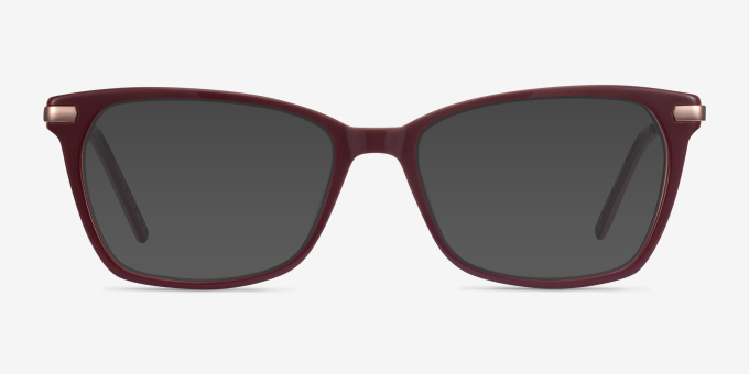 Forward Burgundy Acetate, MetalEyeglass Frames from EyeBuyDirect, with Tinted Lenses