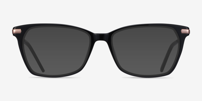 Forward Black Acetate, MetalEyeglass Frames from EyeBuyDirect, with Tinted Lenses