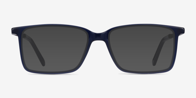 Haptic Blue Acetate, MetalEyeglass Frames from EyeBuyDirect, with Tinted Lenses