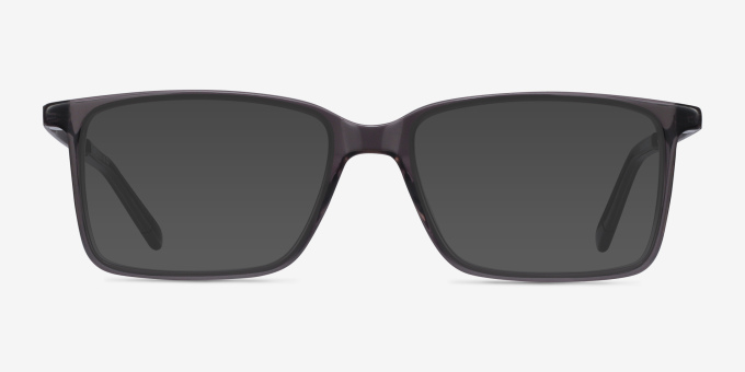 Haptic Gray Acetate, MetalEyeglass Frames from EyeBuyDirect, with Tinted Lenses