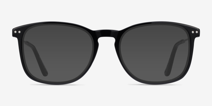 Ratio Noir Acetate, MetalMontures de lunettes de vue d'EyeBuyDirect, Avec des Verres Teintés