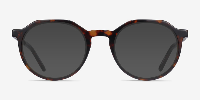 The Cycle Dark Tortoise Acetate, MetalEyeglass Frames from EyeBuyDirect, with Tinted Lenses