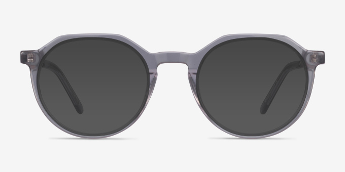 The Cycle Gray Acetate, MetalEyeglass Frames from EyeBuyDirect, with Tinted Lenses