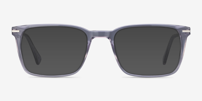 Nox Gray Acetate, MetalEyeglass Frames from EyeBuyDirect, with Tinted Lenses