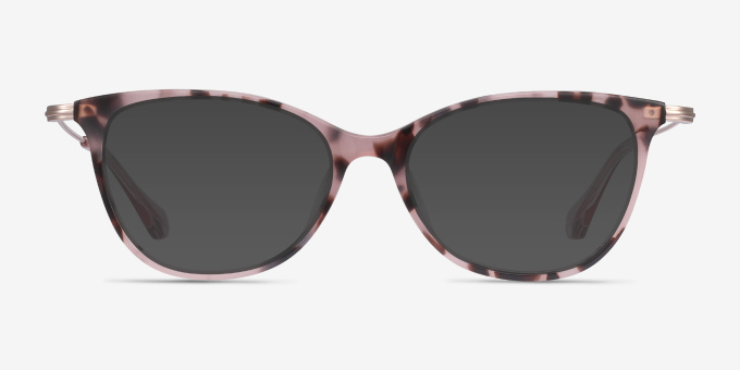 Idylle Pink Tortoise Acetate, MetalEyeglass Frames from EyeBuyDirect, with Tinted Lenses