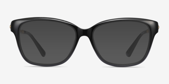 Ouro Black Golden AcetateEyeglass Frames from EyeBuyDirect, with Tinted Lenses