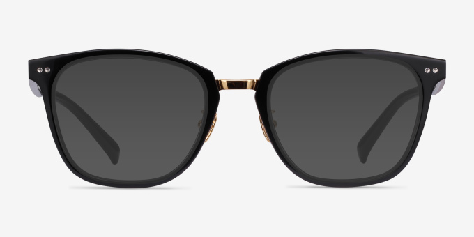Biblio Black Acetate, MetalEyeglass Frames from EyeBuyDirect, with Tinted Lenses
