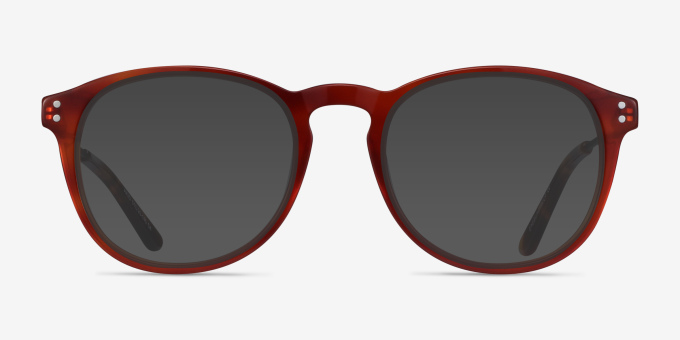 Akio Orange Acetate, MetalEyeglass Frames from EyeBuyDirect, with Tinted Lenses