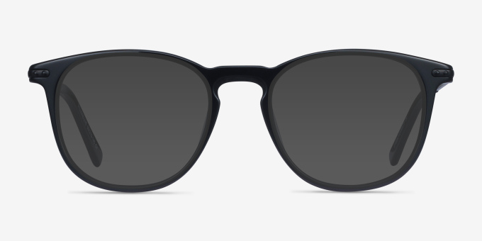 Villeneuve Black Acetate, MetalEyeglass Frames from EyeBuyDirect, with Tinted Lenses