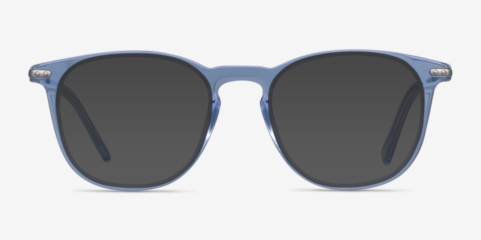 Villeneuve Blue Acetate, MetalEyeglass Frames from EyeBuyDirect, with Tinted Lenses