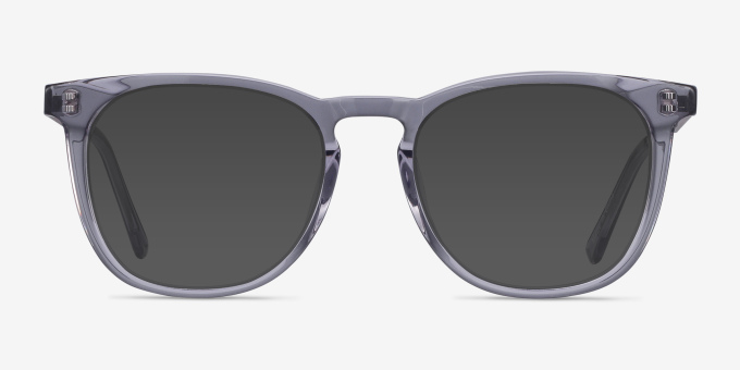 Vibes Clear Gray Acetate, MetalEyeglass Frames from EyeBuyDirect, with Tinted Lenses