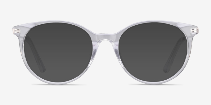 Solver Clear Acetate, MetalEyeglass Frames from EyeBuyDirect, with Tinted Lenses