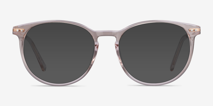 Clever Pink Acetate, MetalEyeglass Frames from EyeBuyDirect, with Tinted Lenses