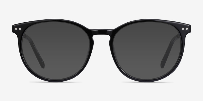 Clever Black Acetate, MetalEyeglass Frames from EyeBuyDirect, with Tinted Lenses