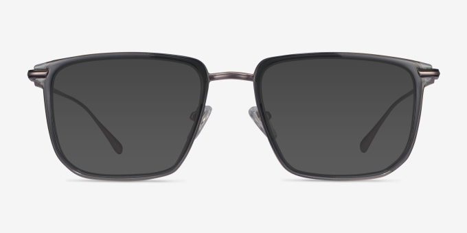 Glimpse Gray AcetateEyeglass Frames from EyeBuyDirect, with Tinted Lenses