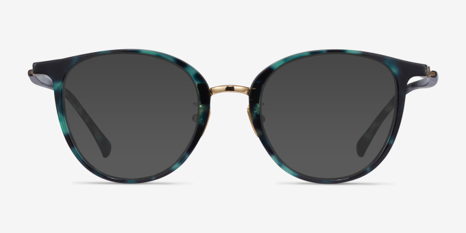 Aloft Green Floral Acetate, MetalEyeglass Frames from EyeBuyDirect, with Tinted Lenses