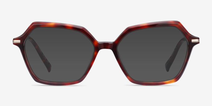 Carmel Tortoise Acetate, MetalEyeglass Frames from EyeBuyDirect, with Tinted Lenses