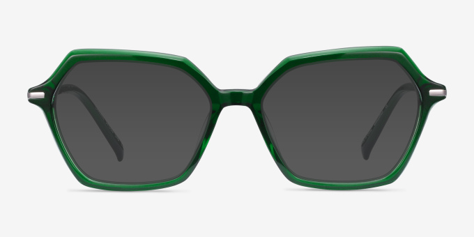 Carmel Green Acetate, MetalEyeglass Frames from EyeBuyDirect, with Tinted Lenses
