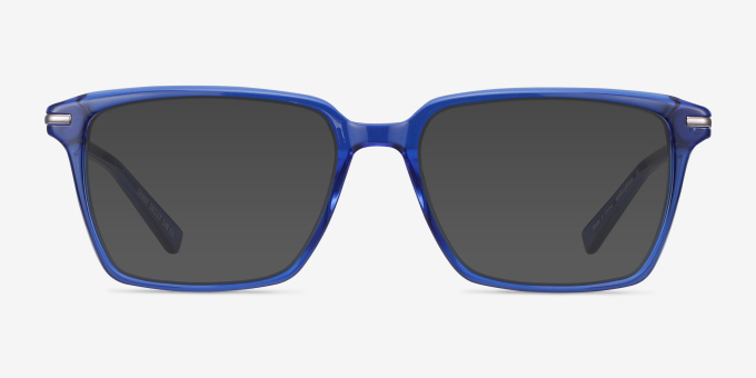 Sense Blue Acetate, MetalEyeglass Frames from EyeBuyDirect, with Tinted Lenses