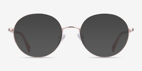 Thea Or rose Acetate-metal Montures de lunettes de vue d'EyeBuyDirect, with Tinted Lenses