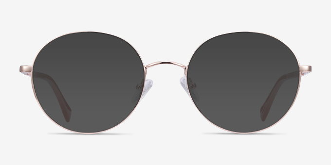 Thea Rose Gold Acetate, MetalEyeglass Frames from EyeBuyDirect, with Tinted Lenses