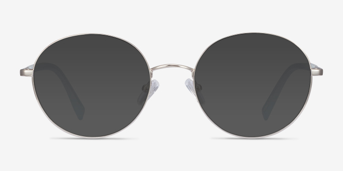 Thea Silver Acetate, MetalEyeglass Frames from EyeBuyDirect, with Tinted Lenses