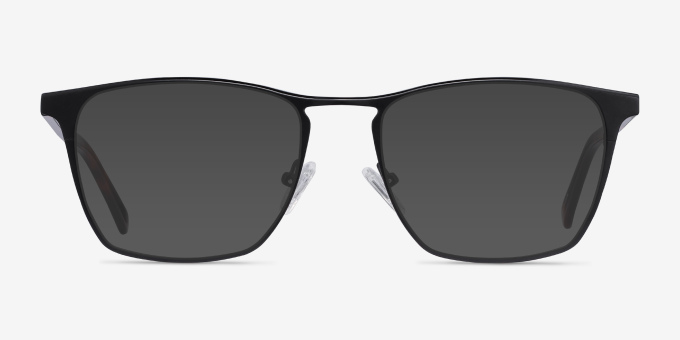 Jacob Black & Tortoise Acetate, MetalEyeglass Frames from EyeBuyDirect, with Tinted Lenses