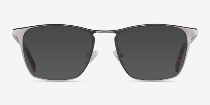Jacob Silver & Tortoise Acetate, MetalEyeglass Frames from EyeBuyDirect, with Tinted Lenses