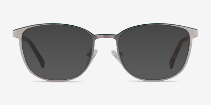 Guide Gunmetal & Tortoise Acetate, MetalEyeglass Frames from EyeBuyDirect, with Tinted Lenses