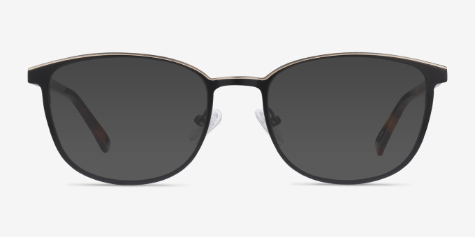 Guide Black & Tortoise Acetate, MetalEyeglass Frames from EyeBuyDirect, with Tinted Lenses