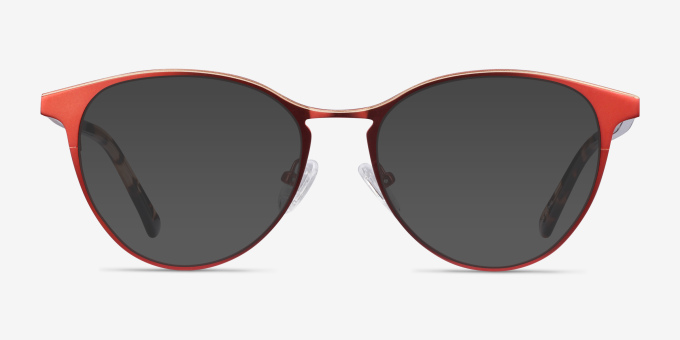 Vestige Red Acetate, MetalEyeglass Frames from EyeBuyDirect, with Tinted Lenses
